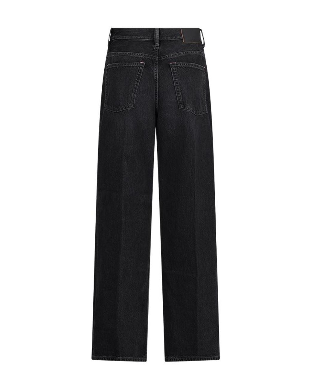 Acne Blue Relaxed Fit Flared Jeans