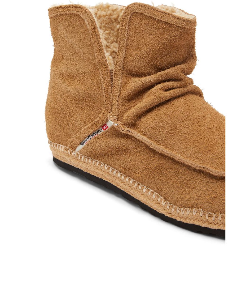DIESEL Brown D-Lukas Ankle Boots for men