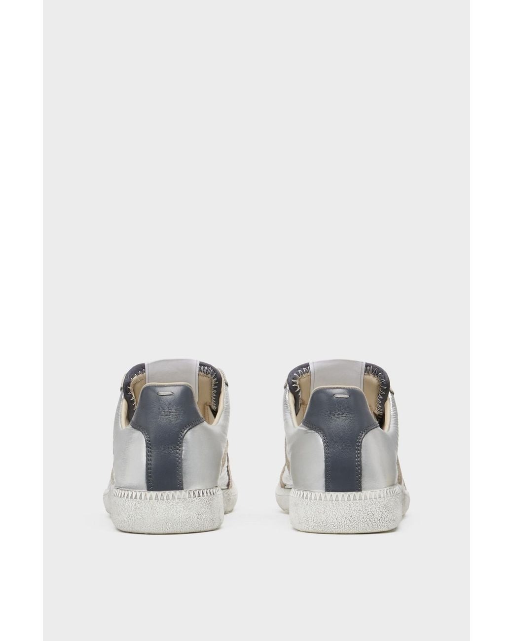Maison Margiela White Metallic Replica Sneakers