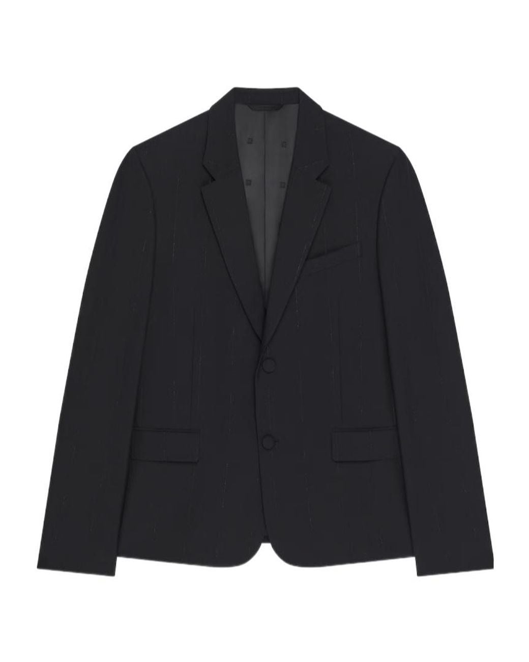 Givenchy Black ジバンシィ 4G パターン シングルブレスト ブレザー for men