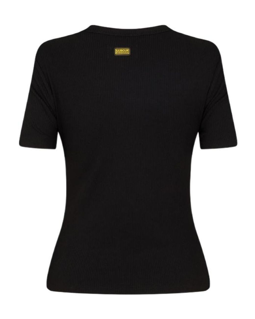 Barbour Black Hollow Neck T-Shirt