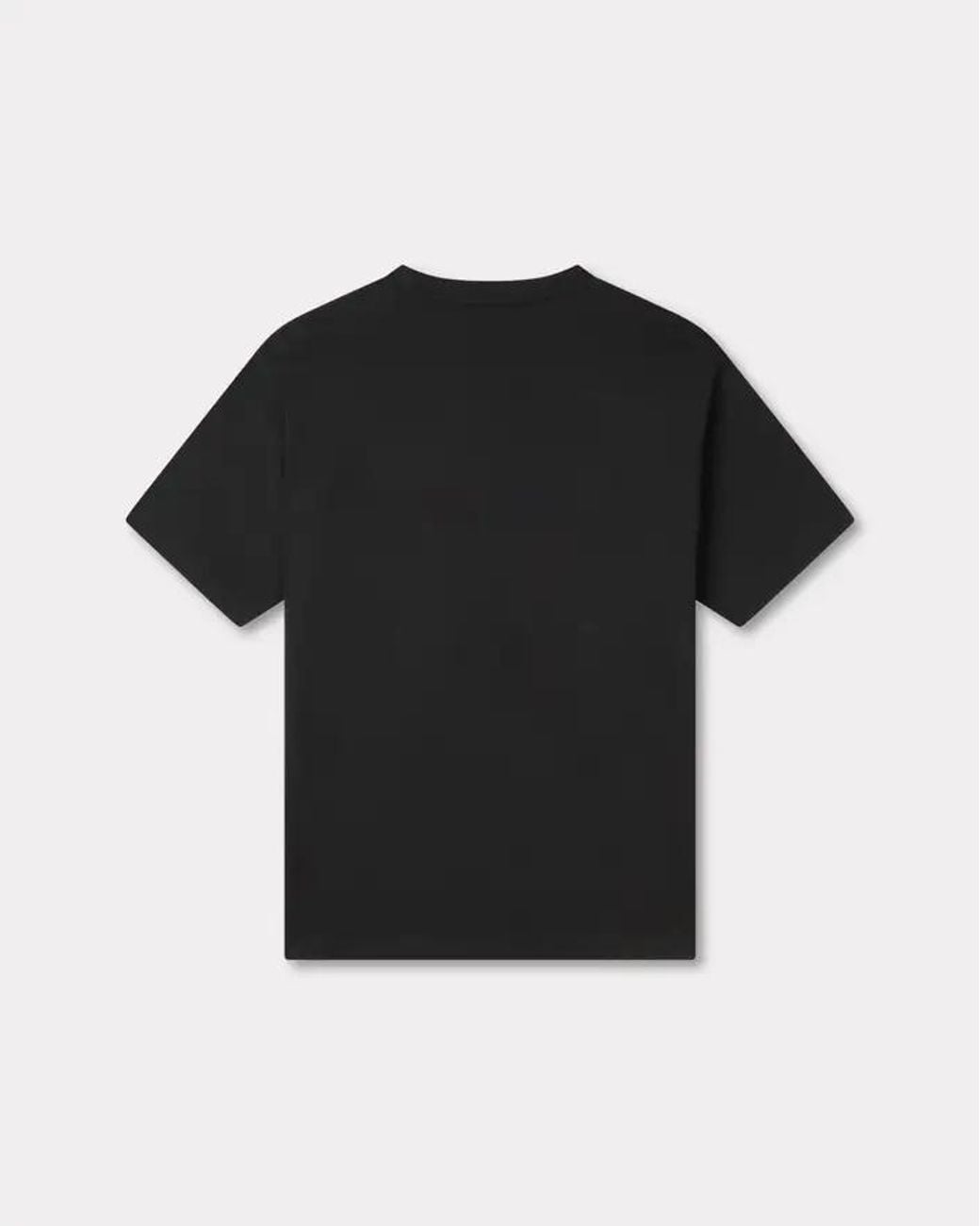 KENZO Black Oversized Cotton T-Shirt With Wild Tiger Embroidery for men