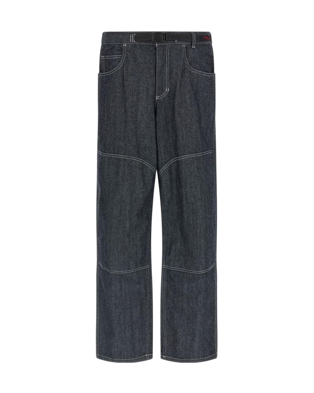 Gramicci Gray Double Knee Straight-Leg Jeans for men