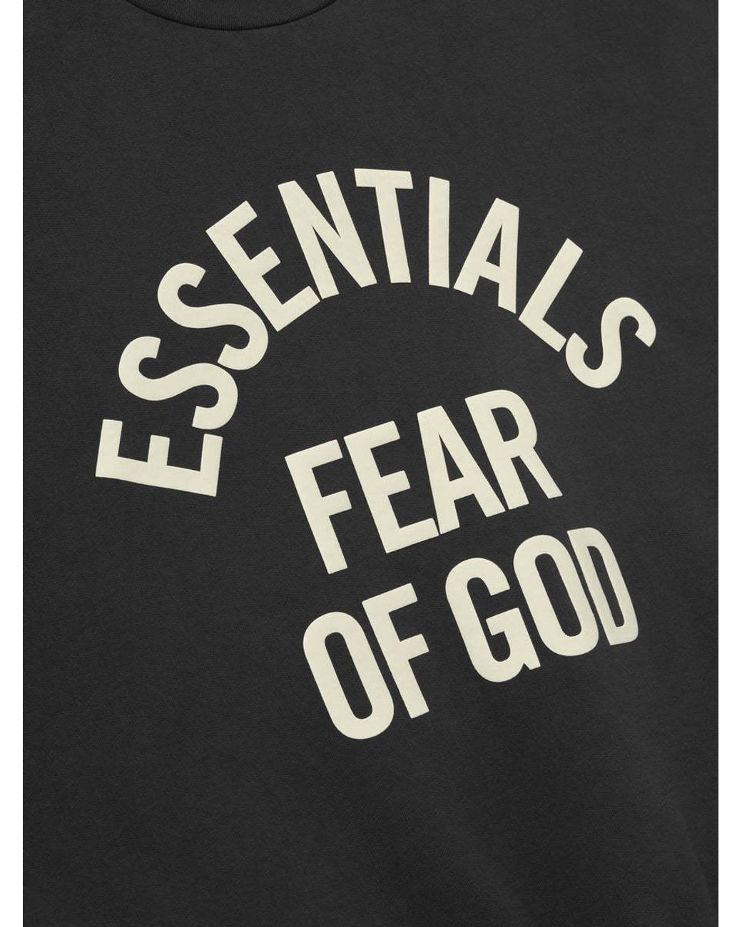 Fear Of God Black Essentials Logo Sweatshirt for men