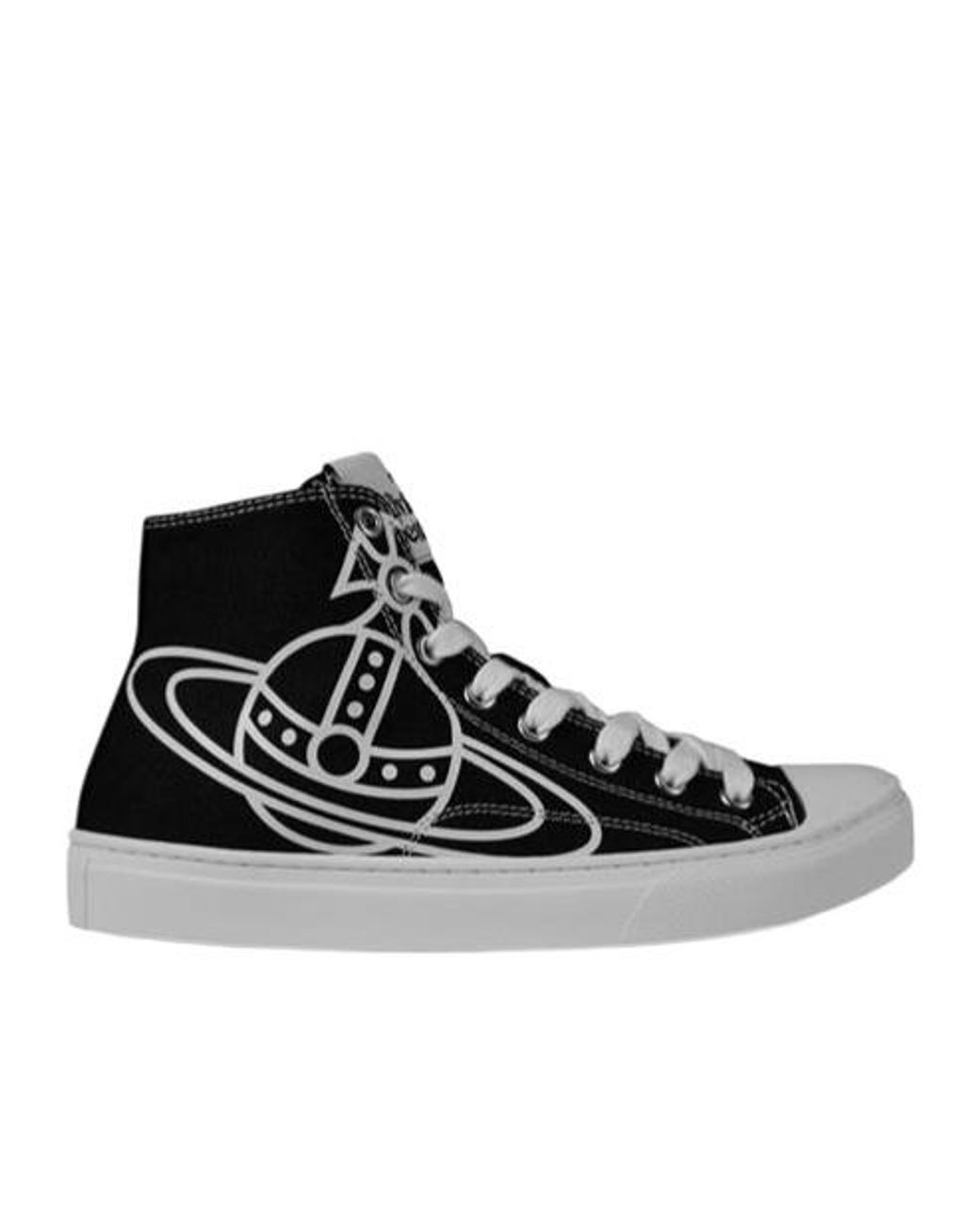 Vivienne Westwood Black Graphic High-Top Sneakers
