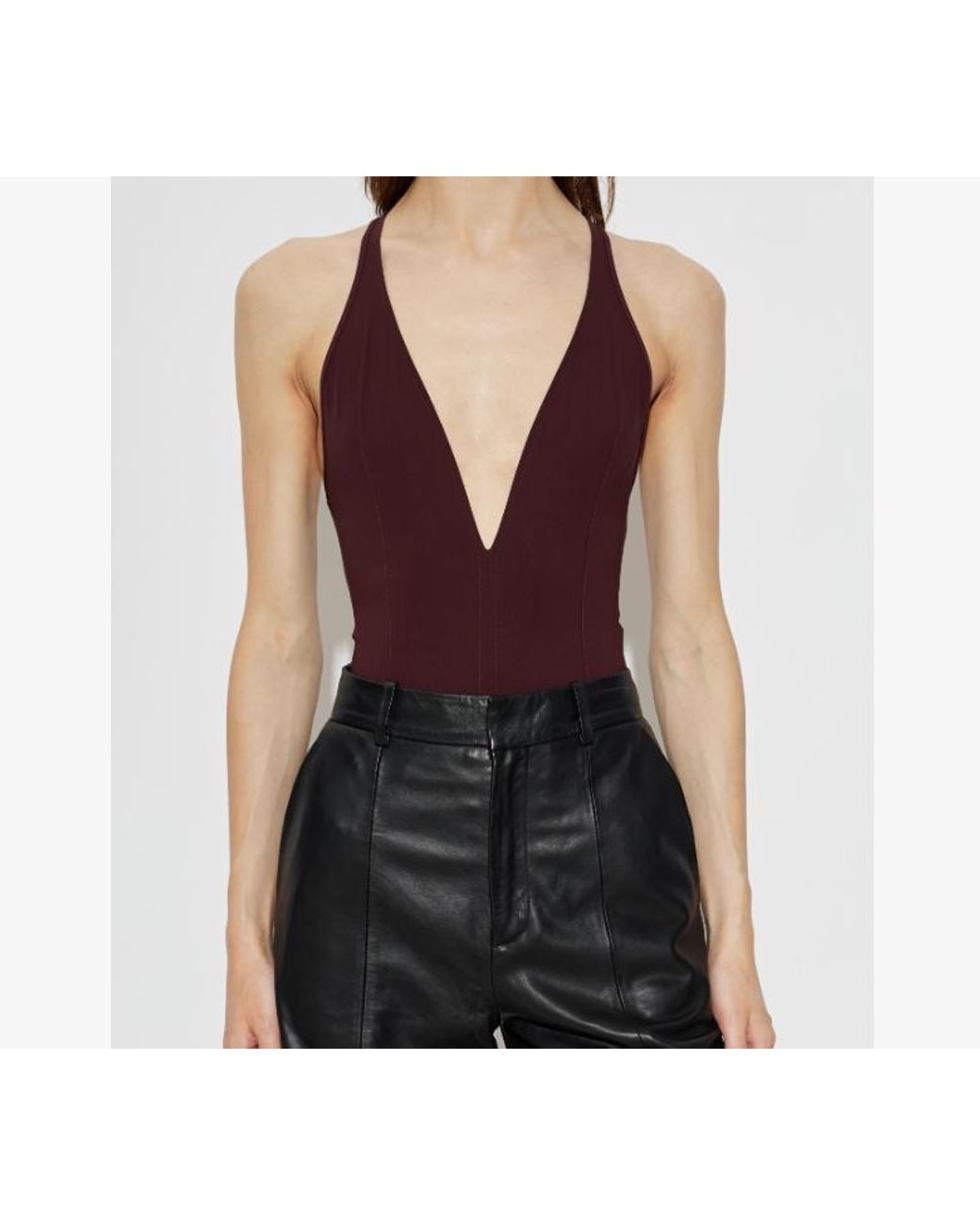 IRO Purple V-Neck Sleeveless Jumpsuit