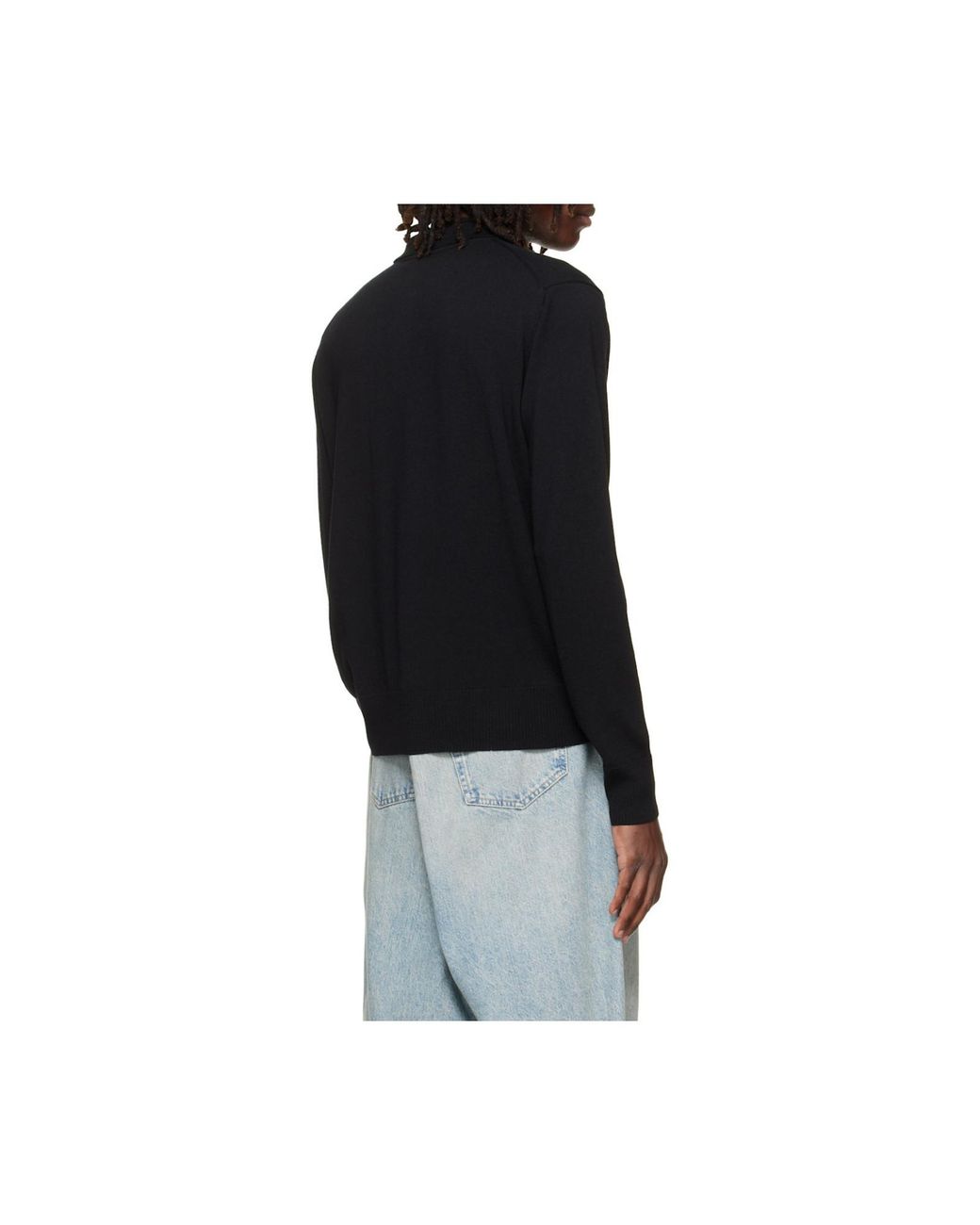 Vivienne Westwood Black Mark Long-Sleeve Polo Shirt for men