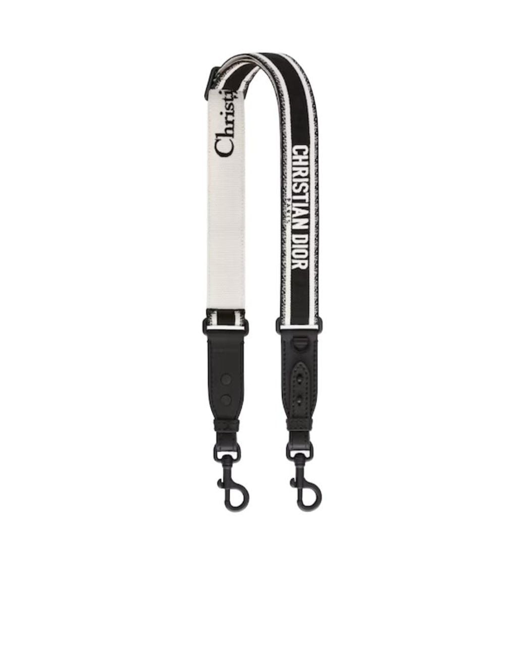 Dior White Adjustable Shoulder Strap With Ring