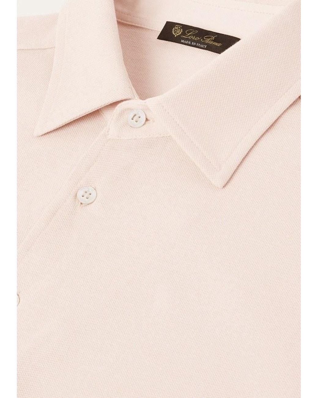 Loro Piana White Brenna Polo Shirt for men