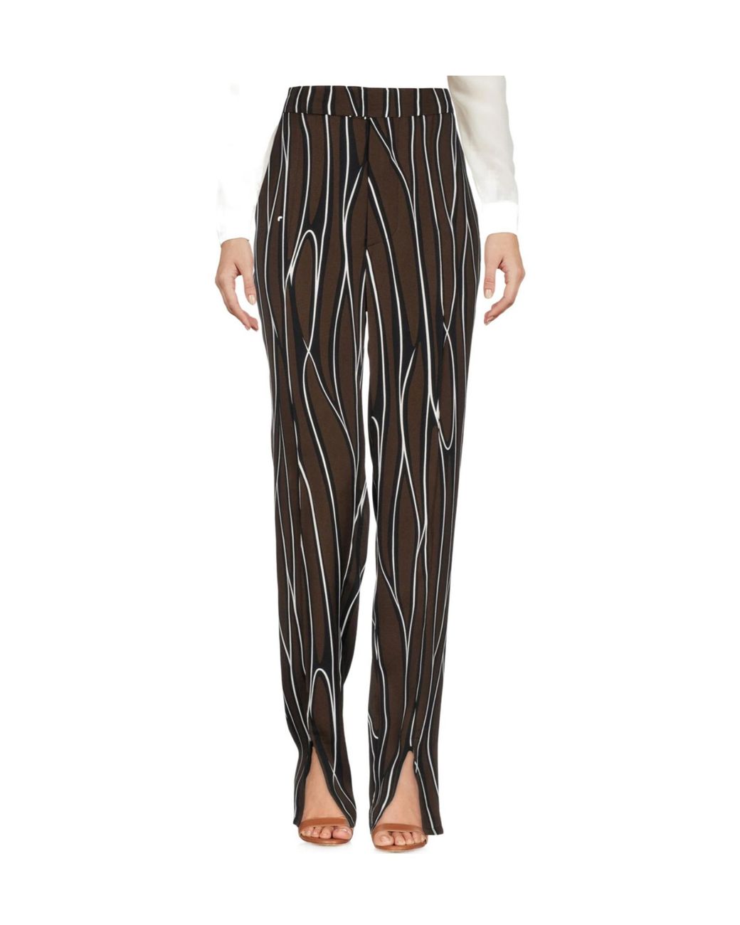Marni Black Striped Casual Pants