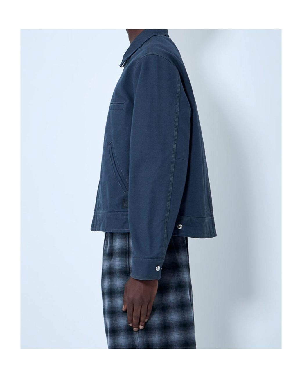 Stussy Blue Stüssy Workgear Collared Zip Jacket