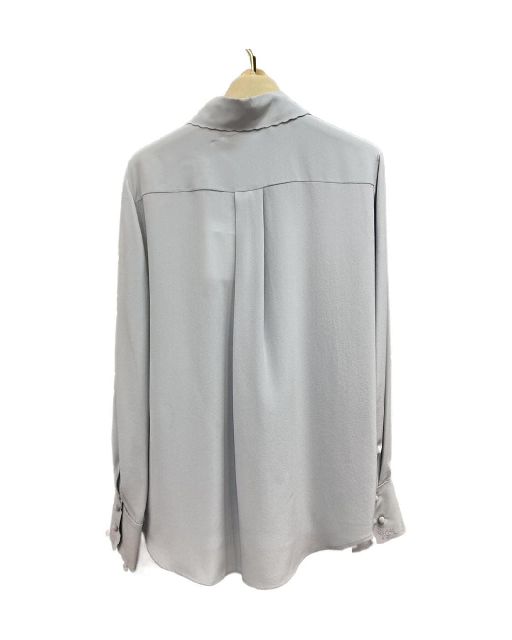 Chloé Gray Ruffled Shirt