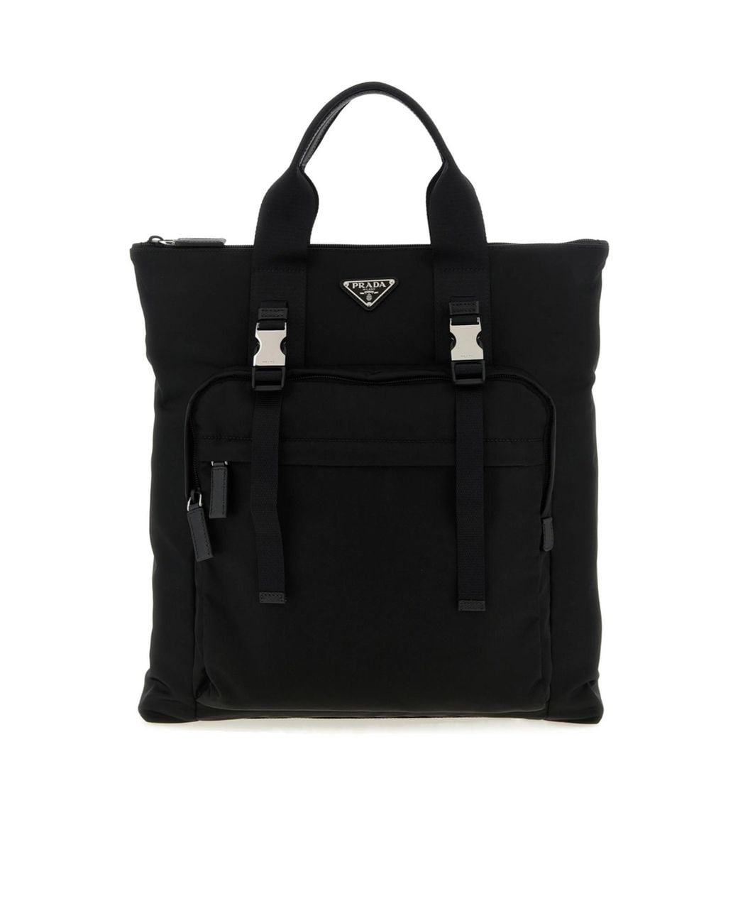 Prada Black Logo Tote Bag for men