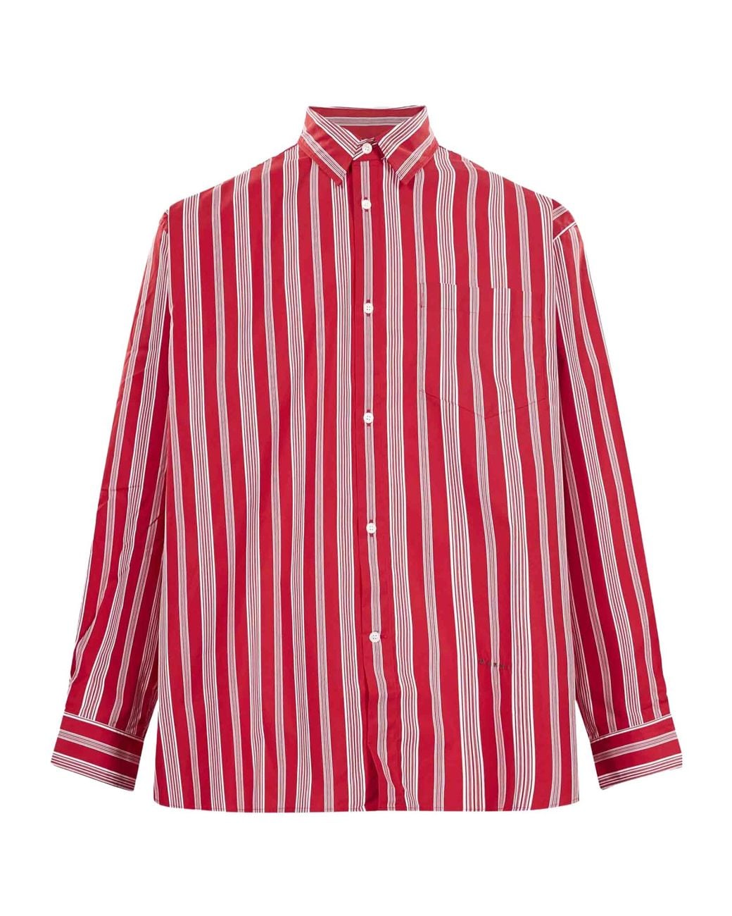 Marni Red Striped Shirt for men