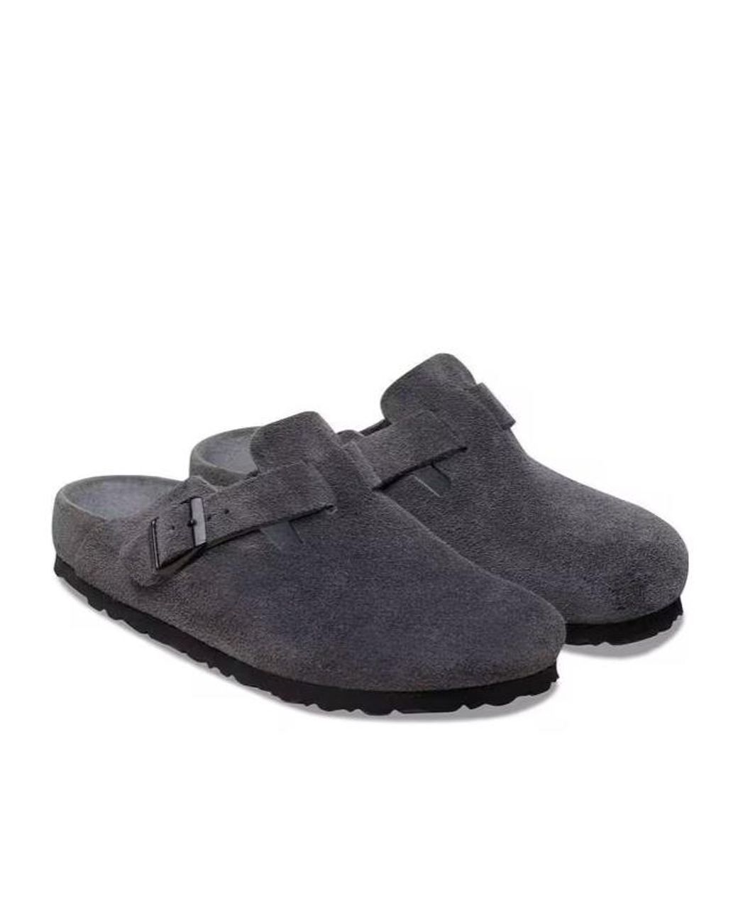 Birkenstock Brown Boston Buckled Clogs for men