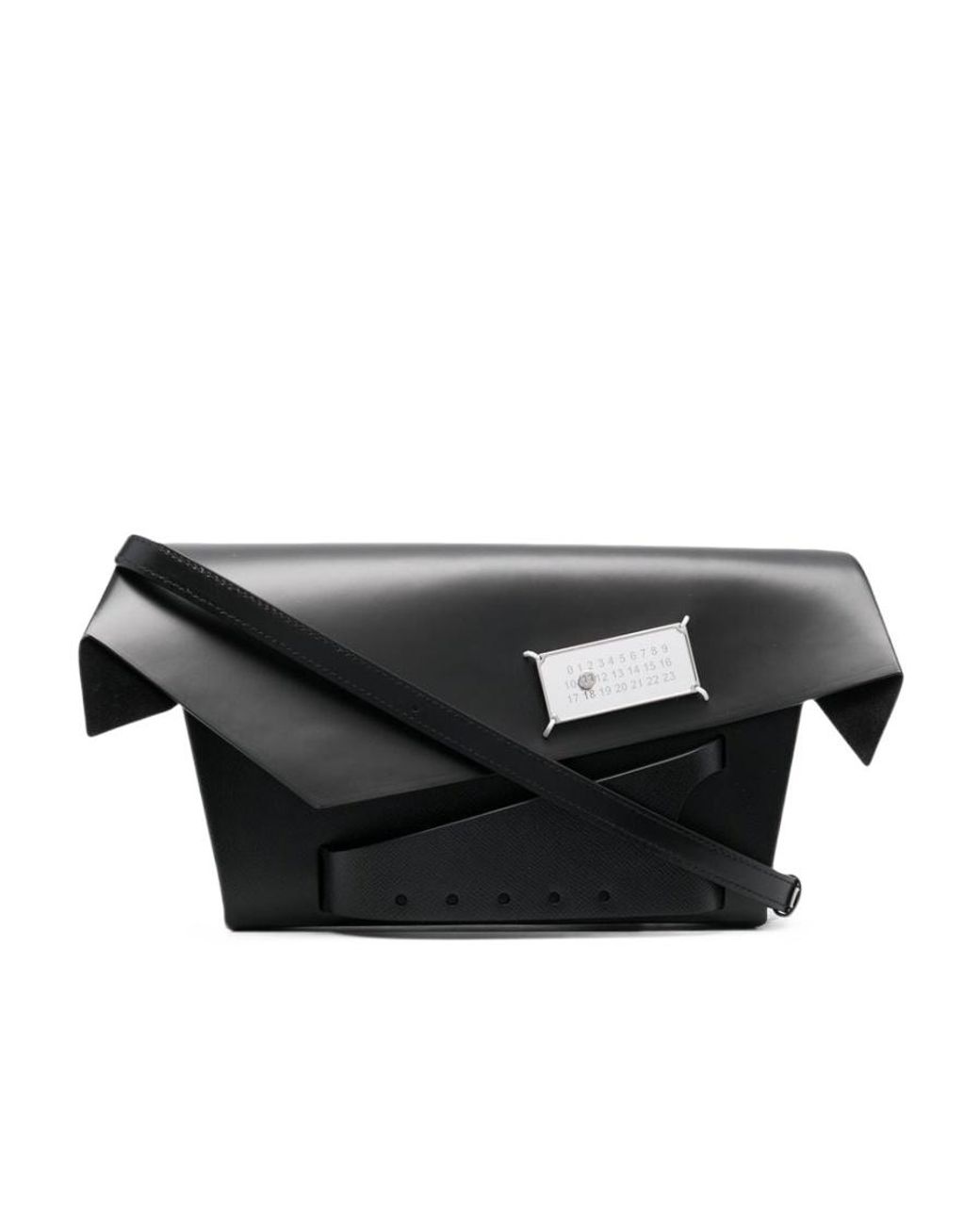 Maison Margiela Black Snatched Clutch Bag