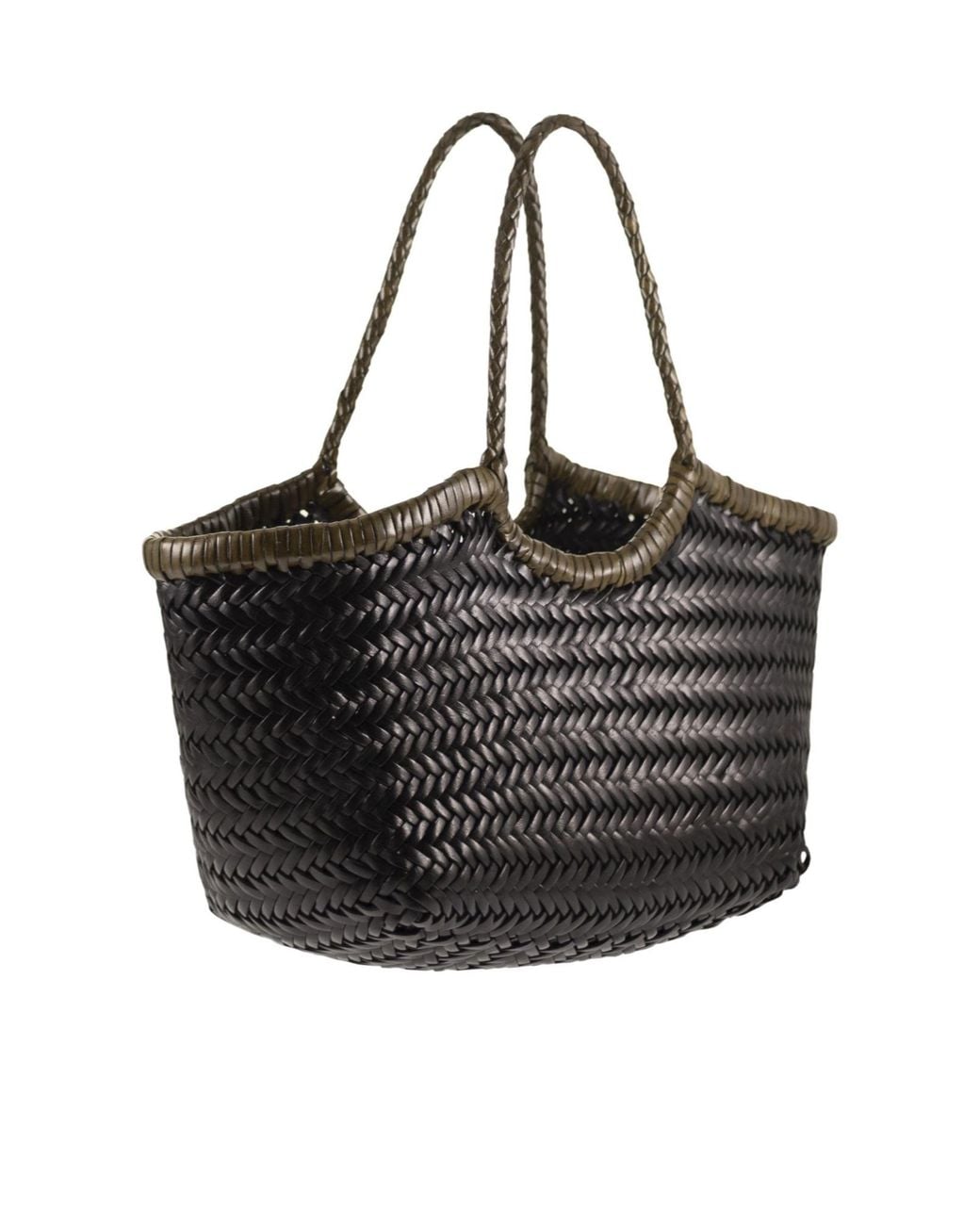 Dragon Diffusion Black Nantucket Woven Tote Bag