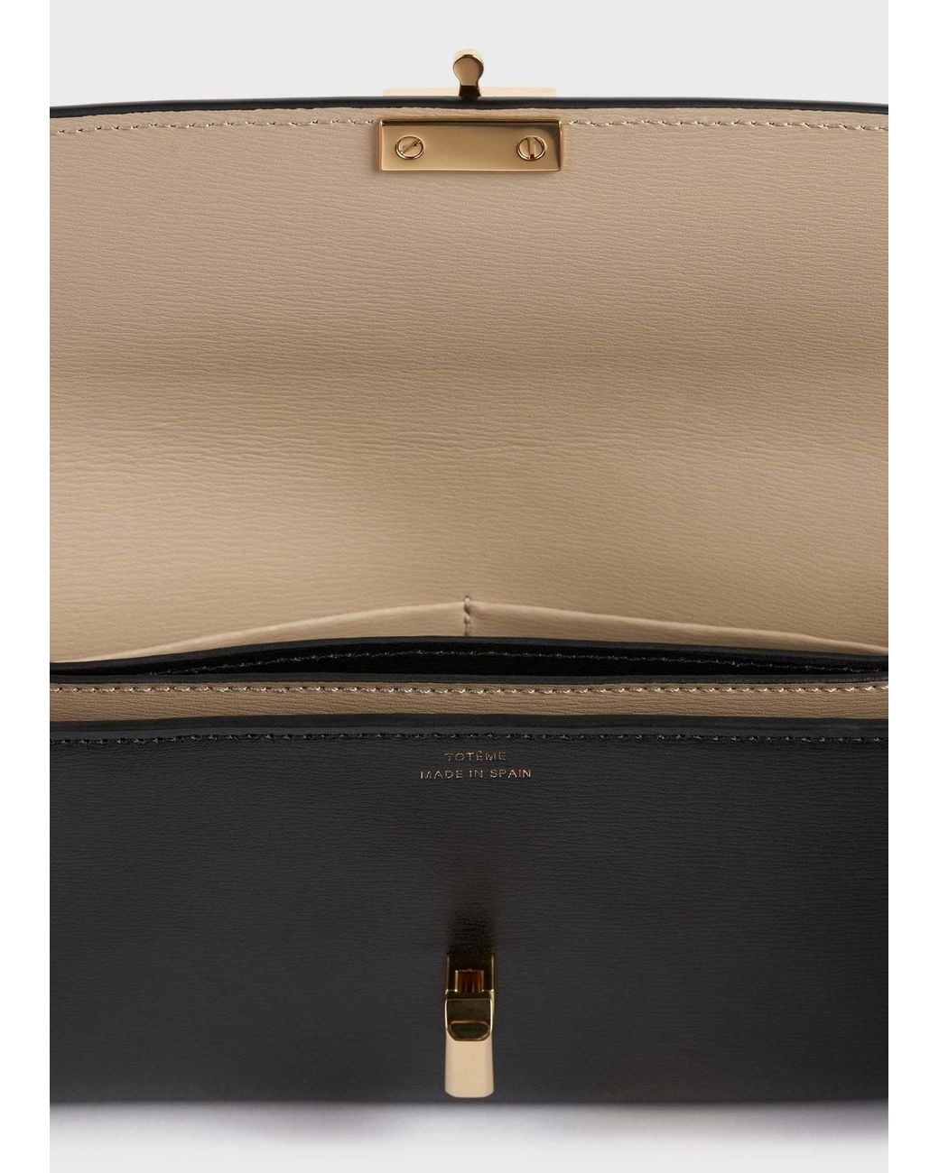 Totême Black Totême T Lock Fold-Over Wallet