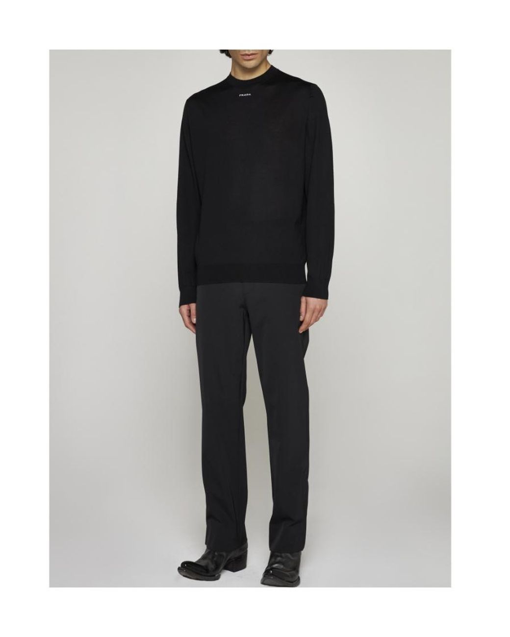 Prada Blue Straight Casual Pants for men