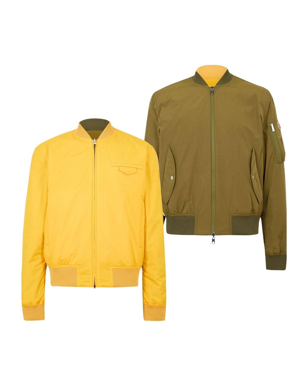 Moncler Yellow Bomber Jacket for men