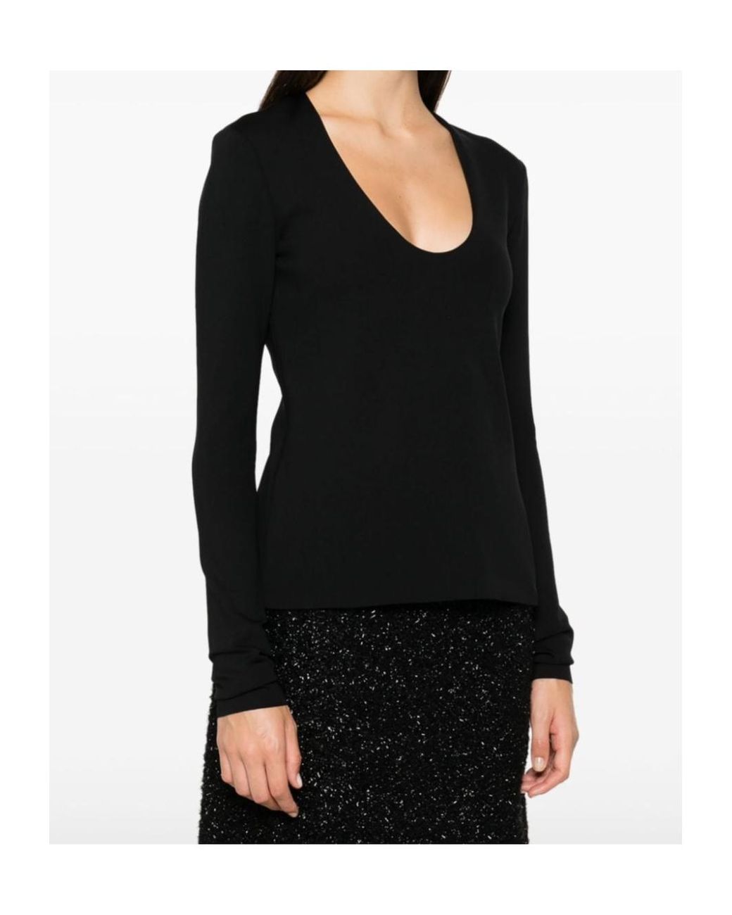 Philosophy Di Lorenzo Serafini Black Long-Sleeved T-Shirt