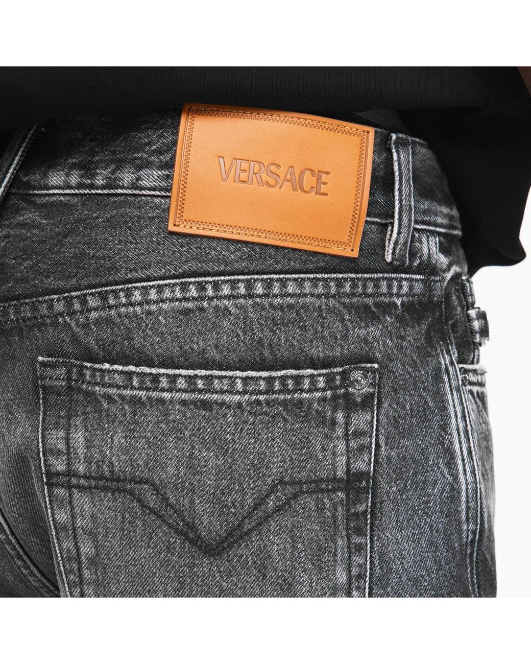 Versace Gray Versatile Jeans for men