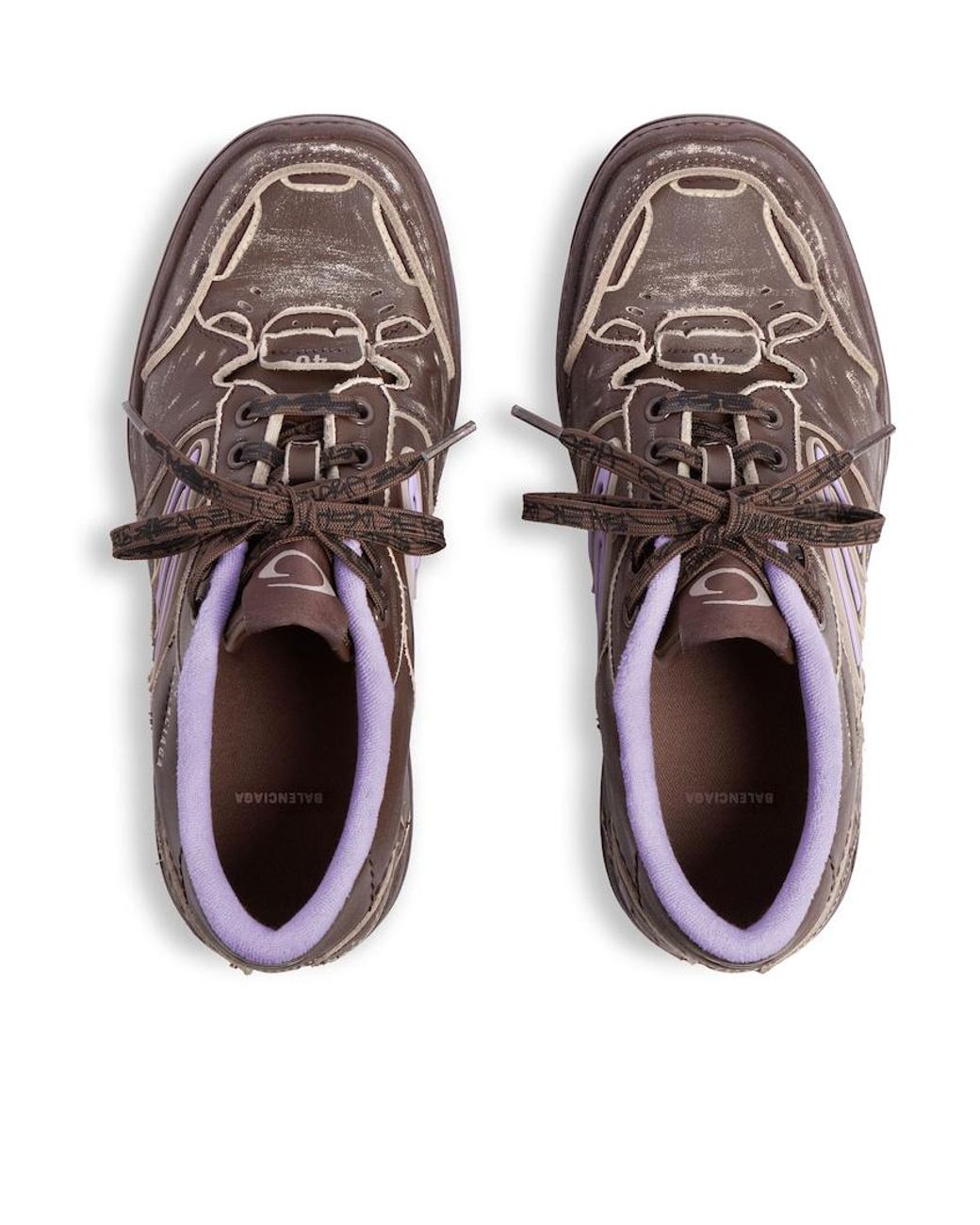 Balenciaga Brown Hamptons Medium Worn-Out Sneakers