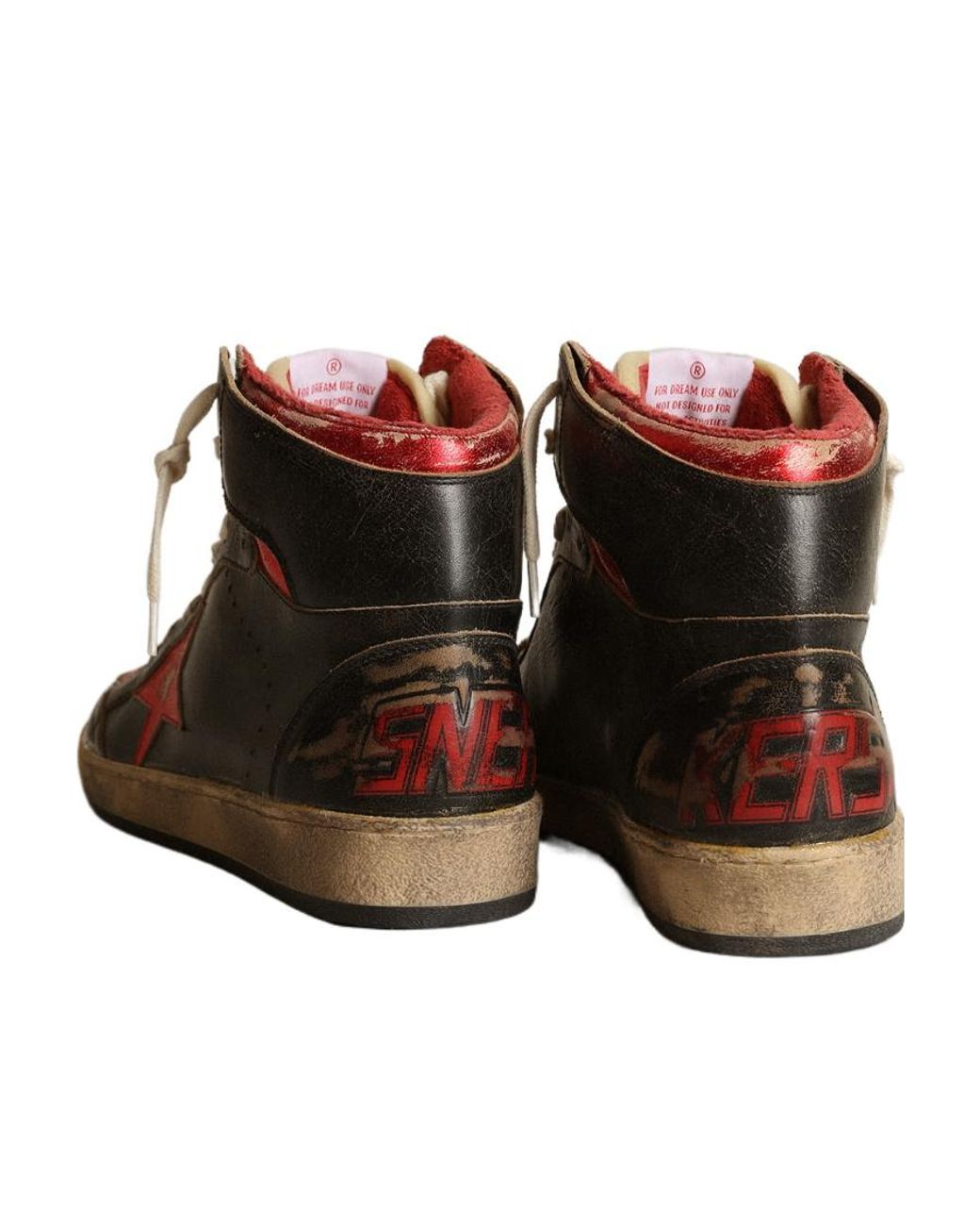 Golden Goose Deluxe Brand Brown Sky-Star High-Top Sneakers