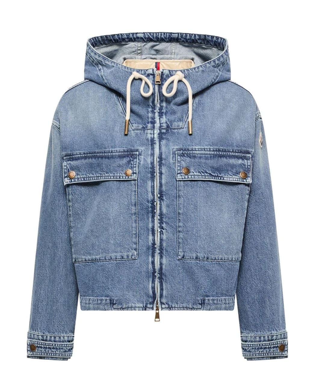 Moncler Blue Ecrevisse 3-In-1 Denim Down Jacket