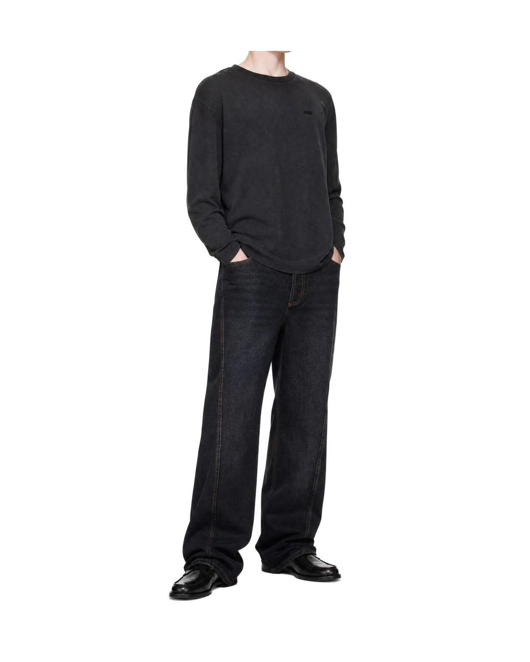 AVAVAV Black Long-Sleeve T-Shirt for men