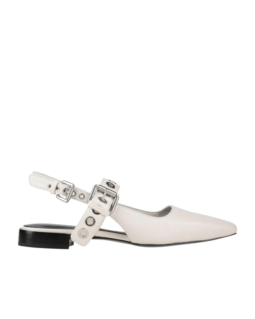 Rag & Bone White Plain Colour Ballet Flats