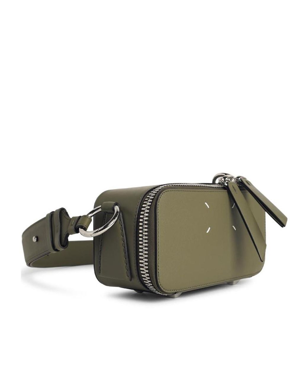 Maison Margiela Green Small Doll Zipped Tote Bag
