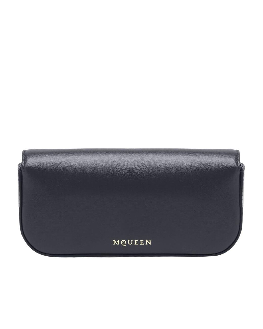 McQueen Blue Small Skull Flower Embellished Shoulder Bag