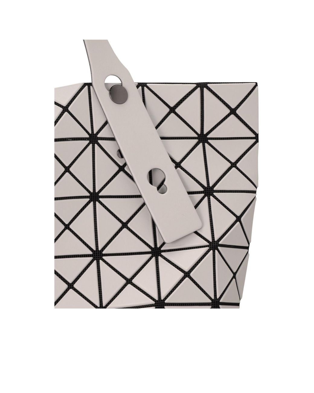 Issey Miyake White Lucent Geometric Tote Bag
