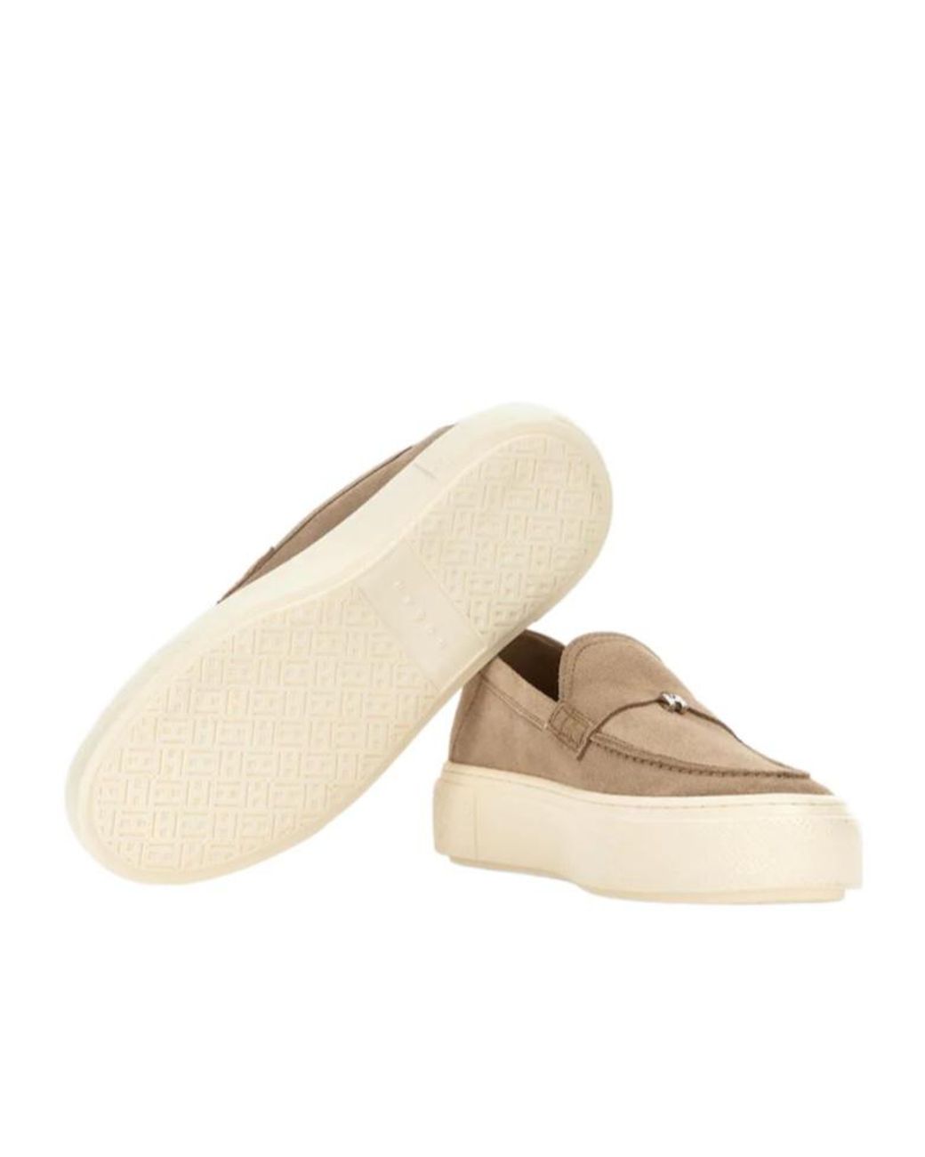 Hogan Natural Crosswind Charm Platform Flat Shoes