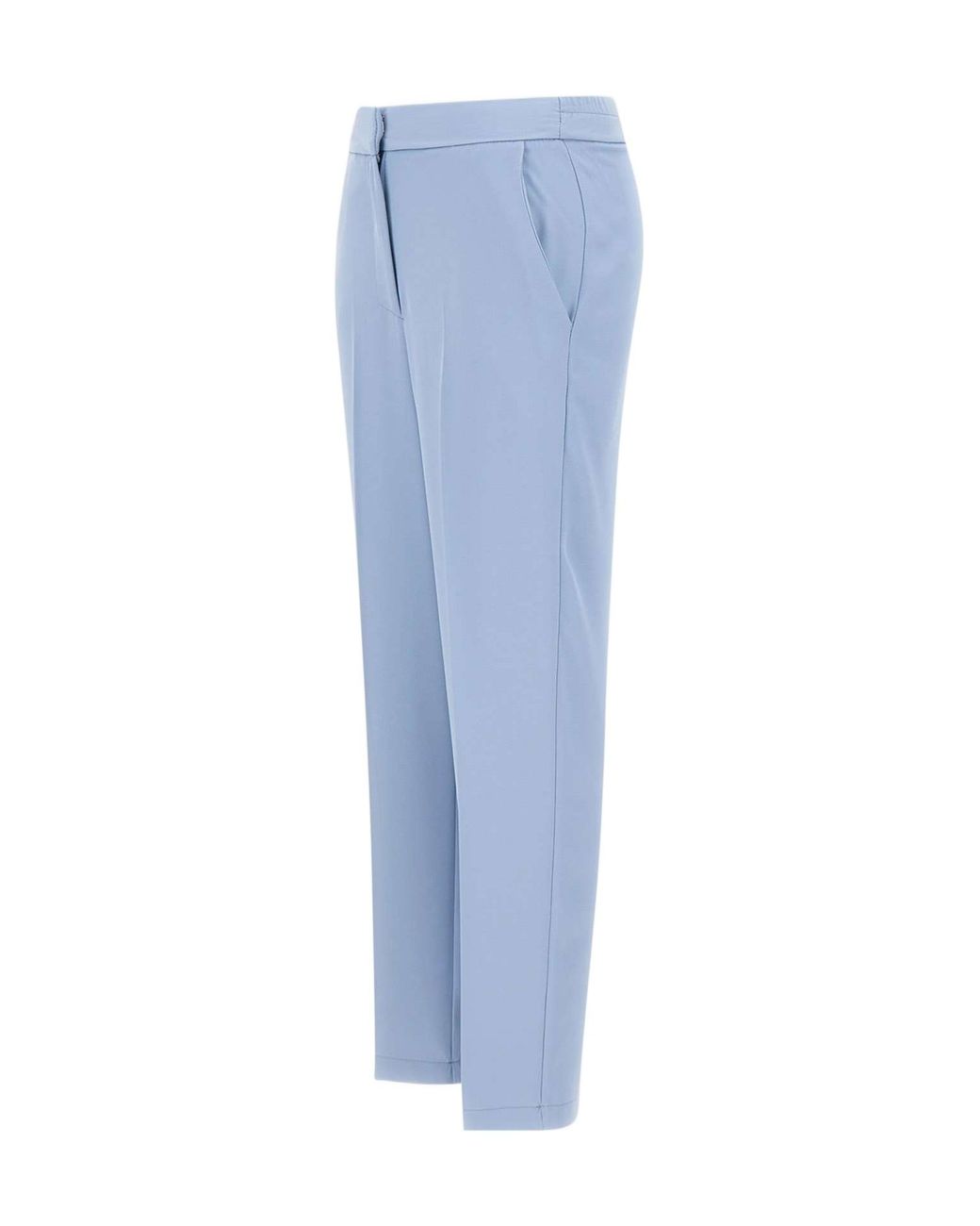 Kaos Blue Pressed-Crease Capri Pants