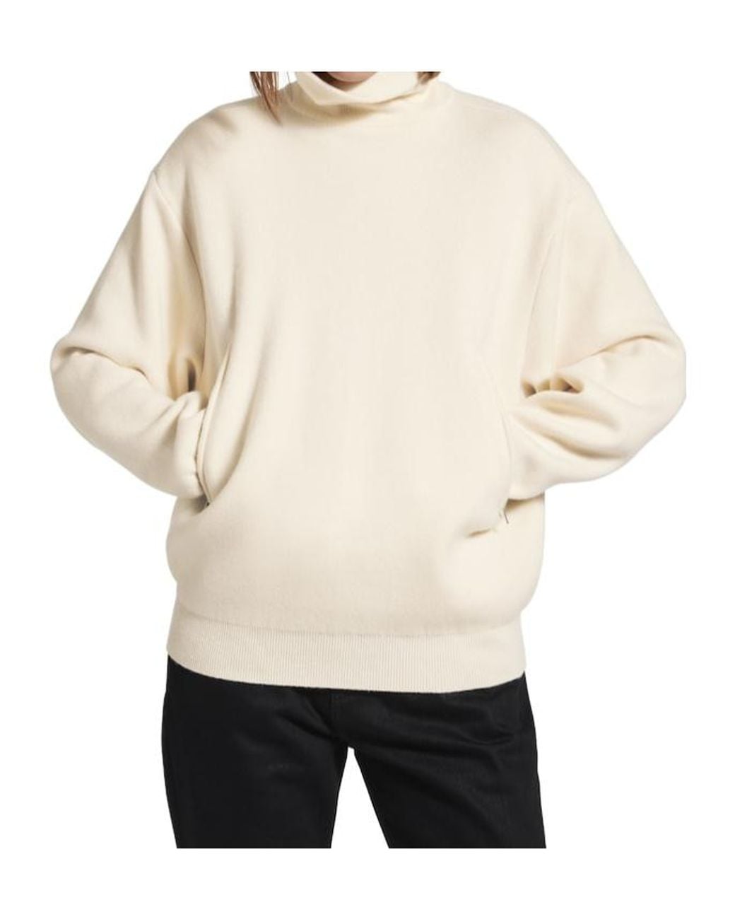 Balenciaga Natural Half-Zip Knitted Jumper