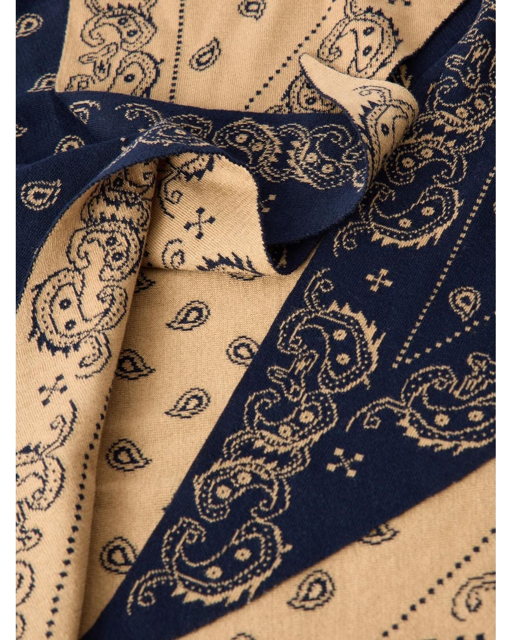 Guest In Residence Blue The Wild Rag Cotton And Silk-Blend Jacquard Scarf