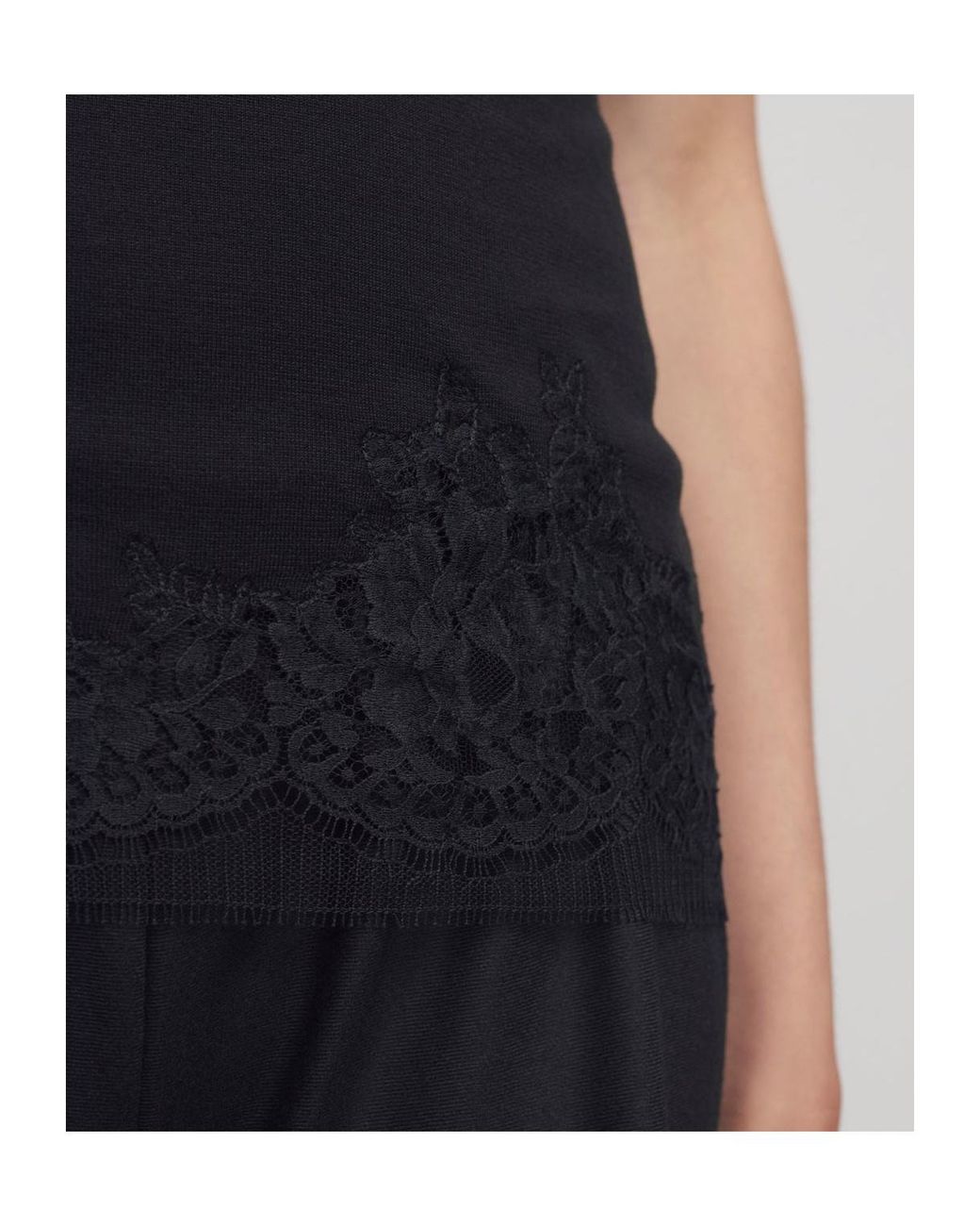 The Row Black Sleeveless Top