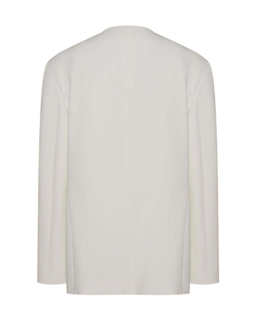 The Row White Alda Double-Breasted Suit Jacket
