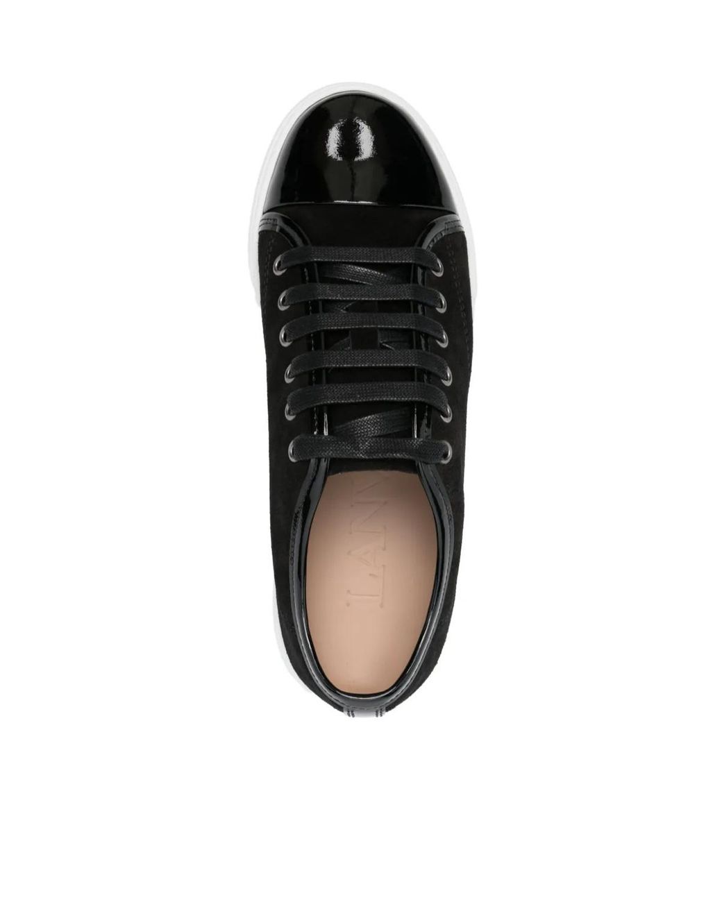 Lanvin Black Lace-Up Sneakers