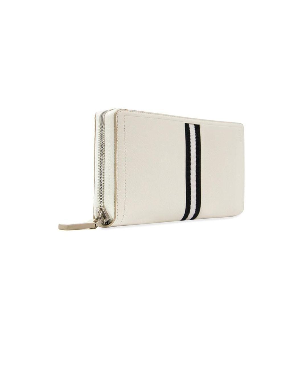 Bally White Stripe Detail Wallet