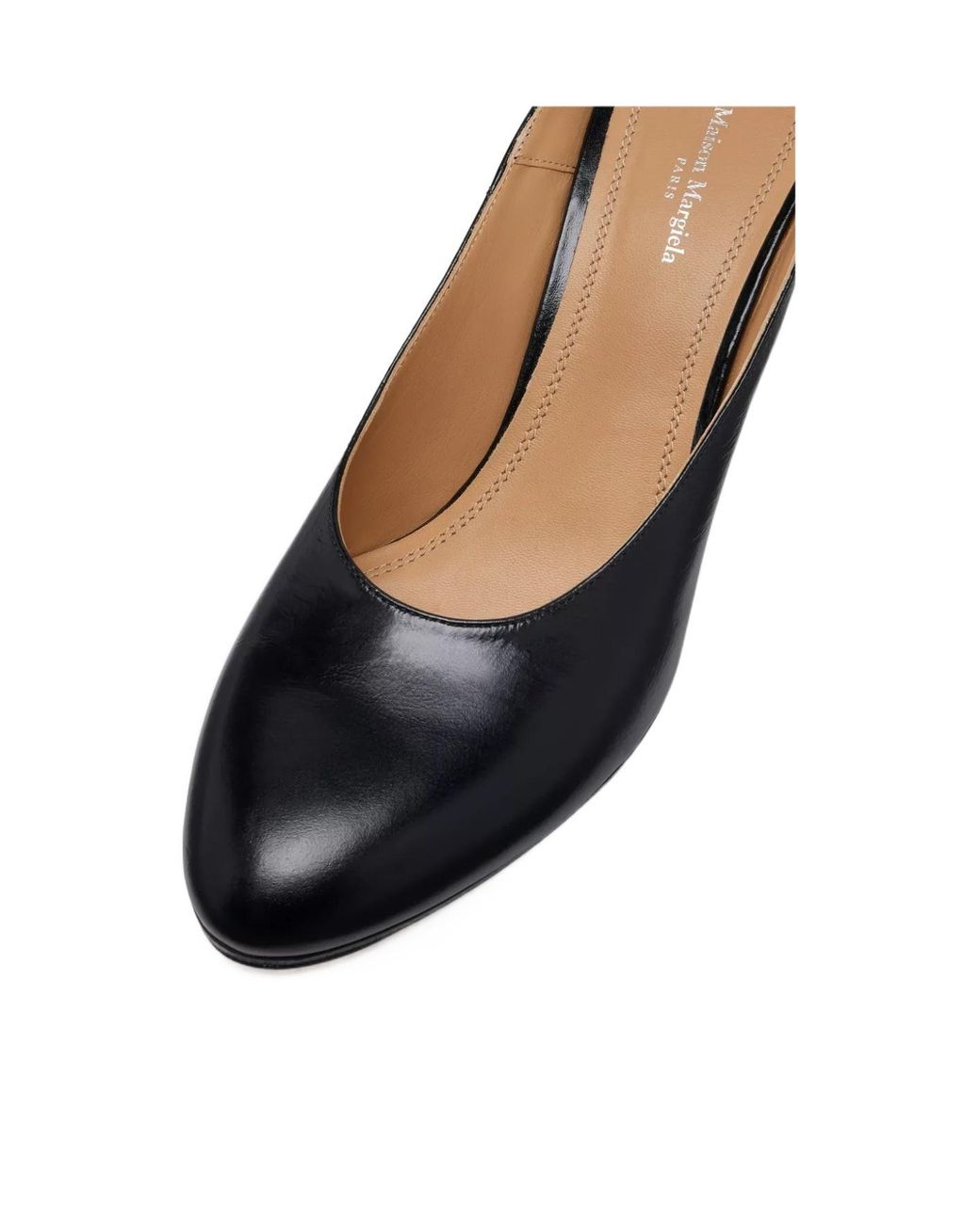 Maison Margiela Black Plexi Wedge Mules