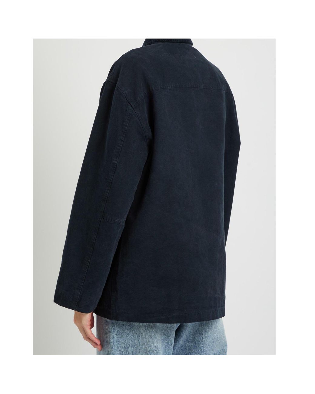 Nili Lotan Blue Button-Front Casual Jacket