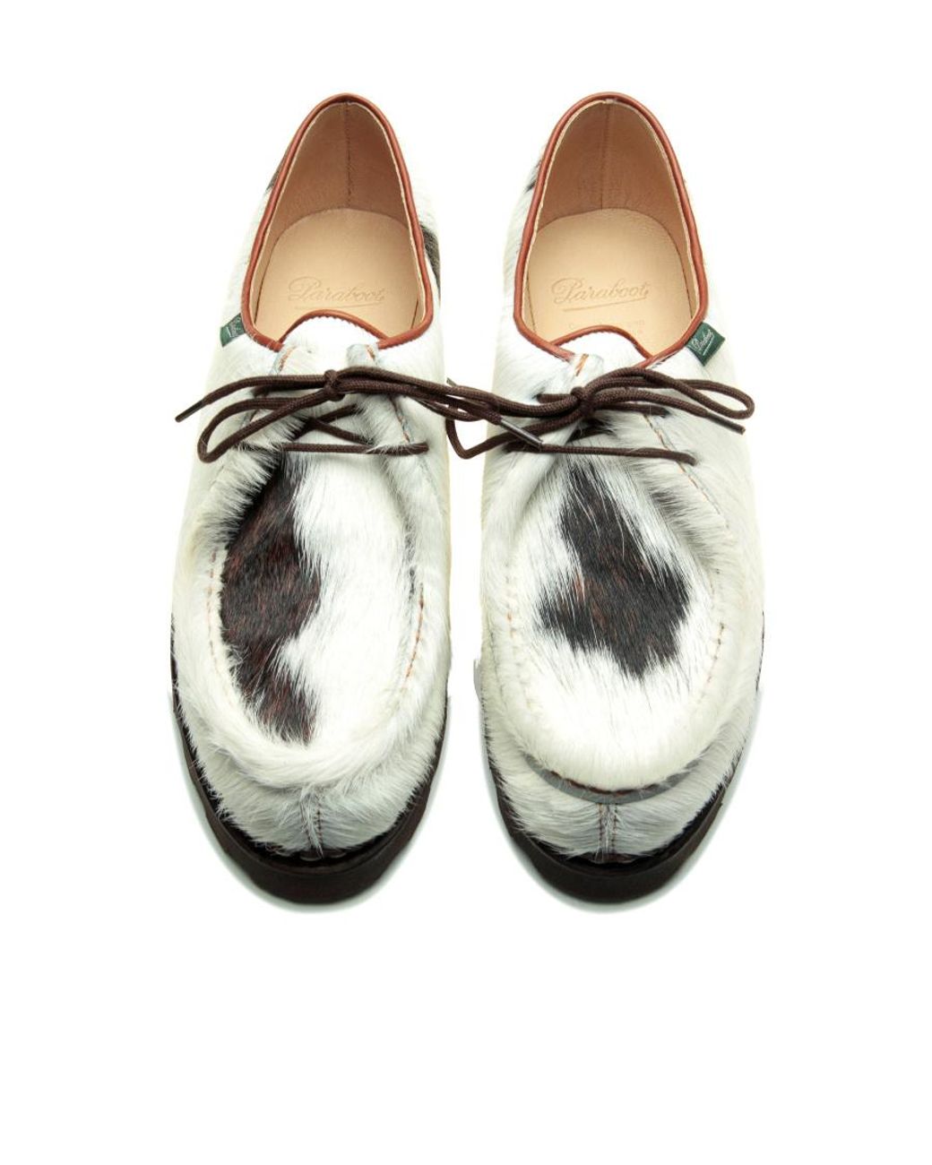 Paraboot White Animal-Print Sneakers for men