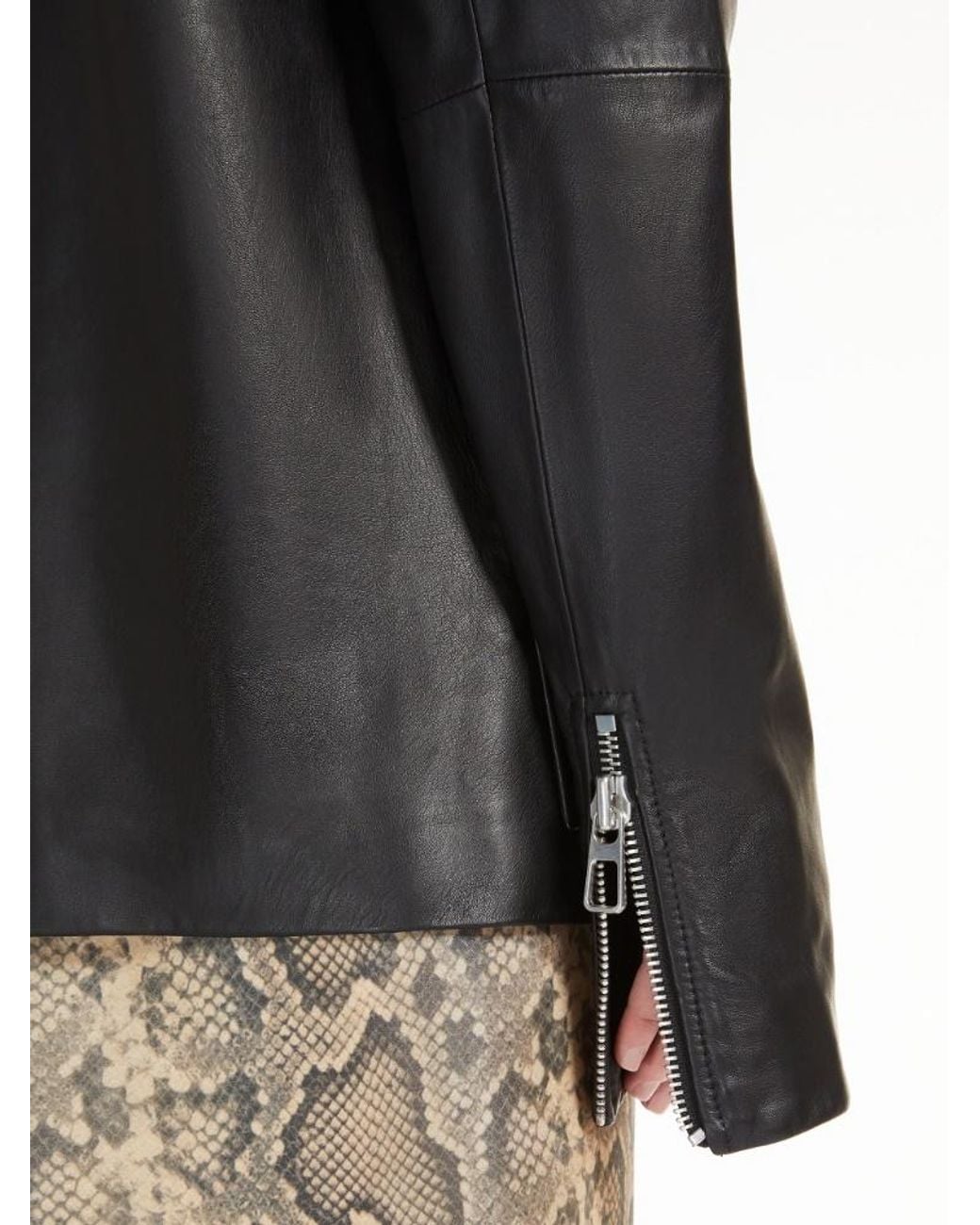 Sportmax Black Zip-Up Long-Sleeved Jacket