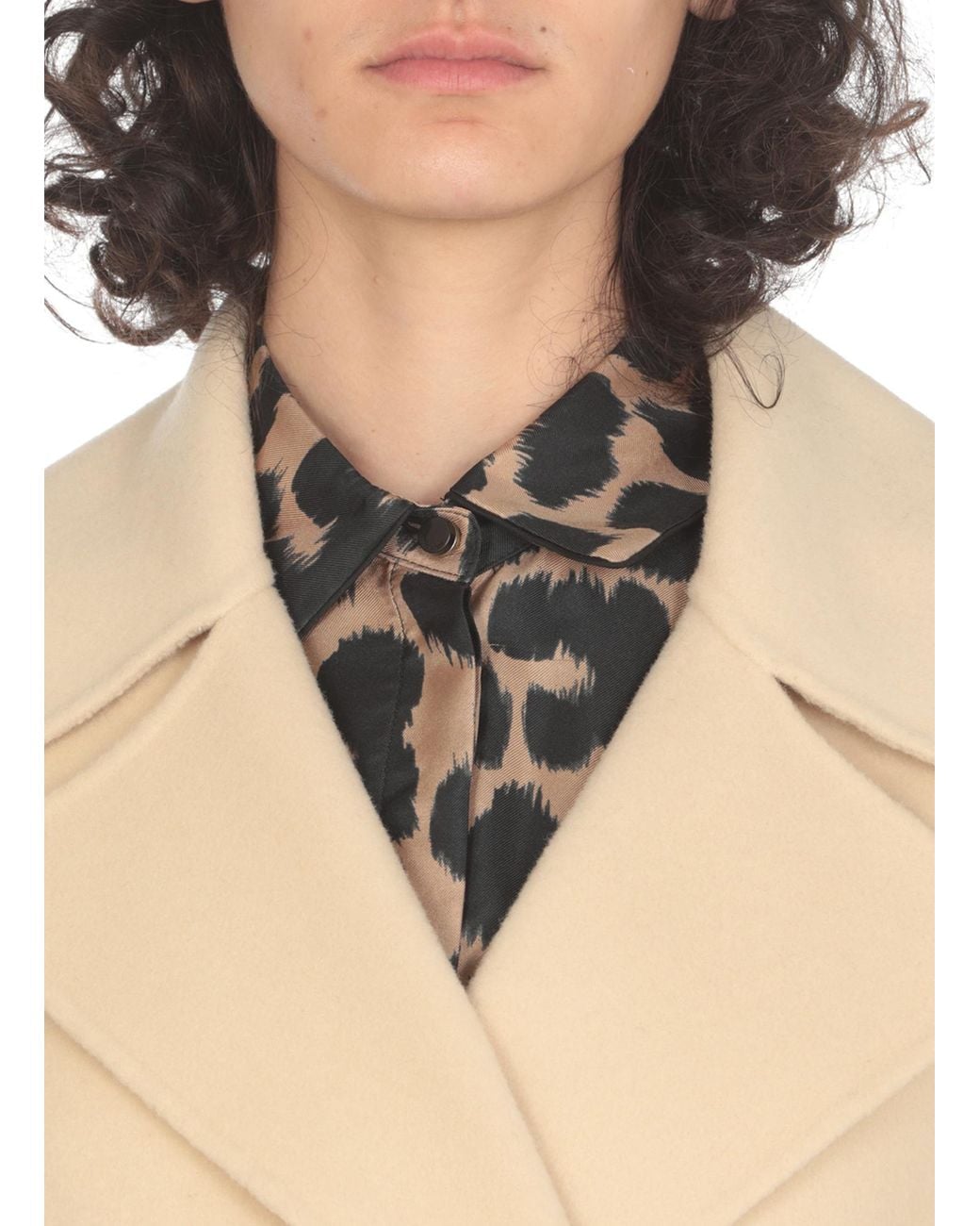 Weekend by Maxmara Natural Belted Long-Sleeved Coat