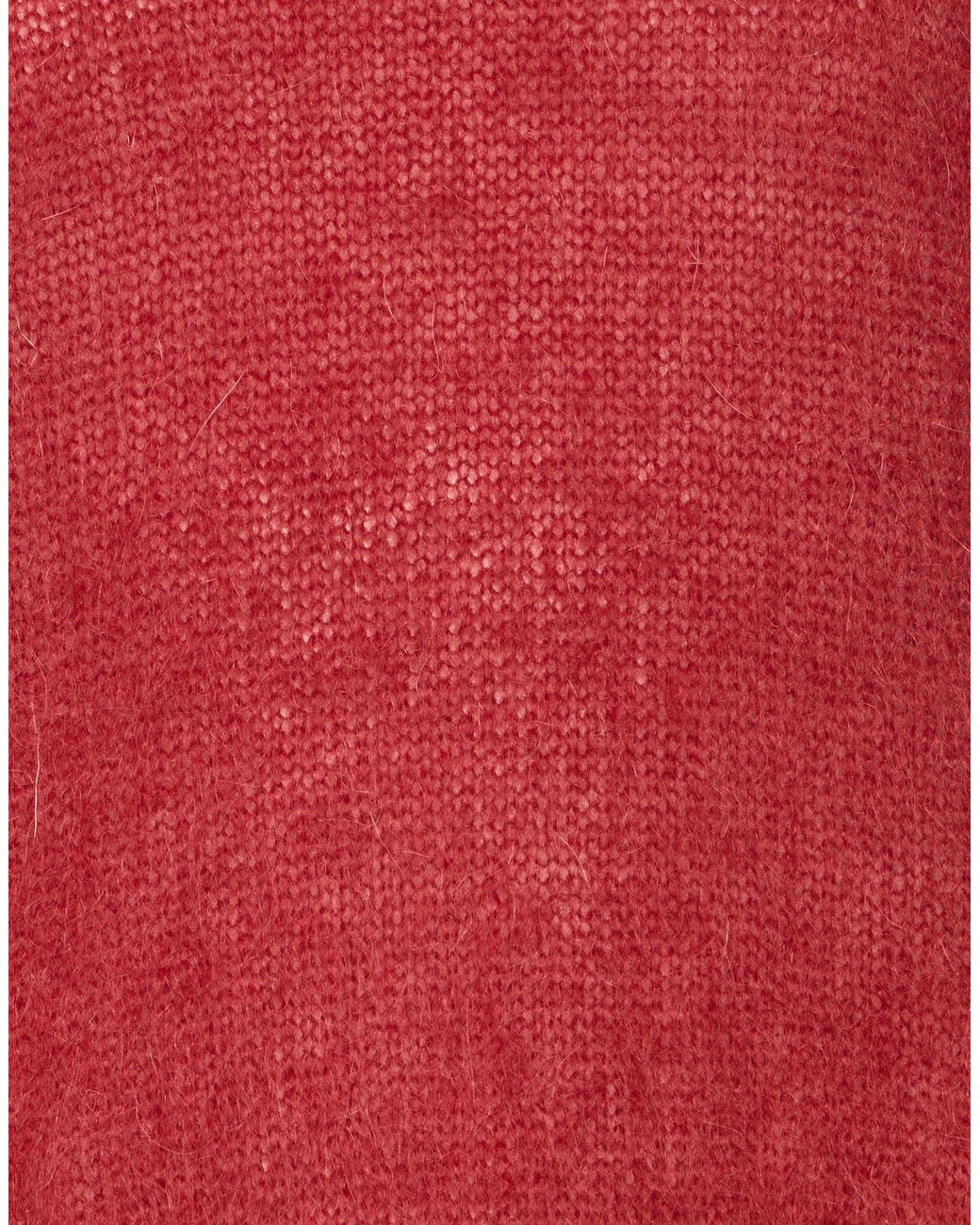 Isabel Marant Red Longsleeve Crewneck Knit Sweater