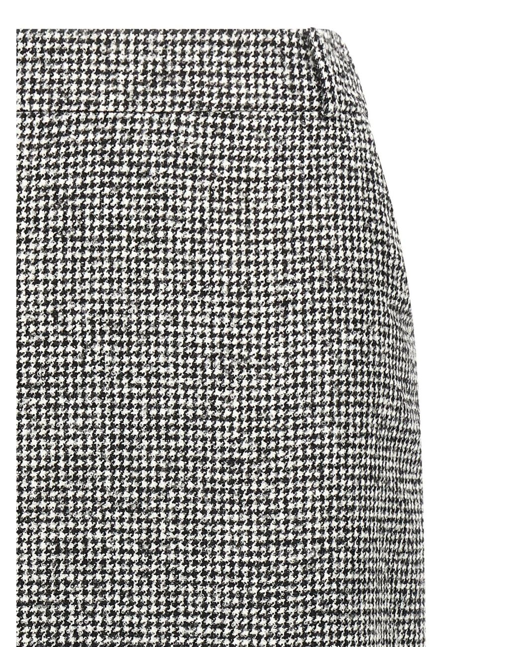 Ermanno Scervino Gray High Waist Back-Slit Midi Skirt