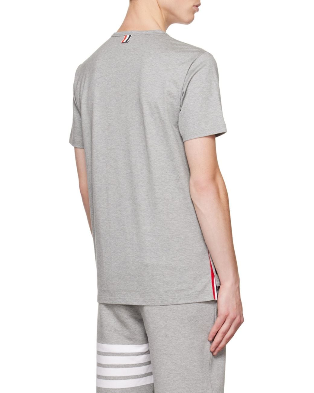 Thom Browne Gray Jersey Pocket T-Shirt for men